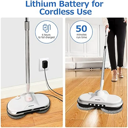 Electric Spin Mop with Water Sprayer